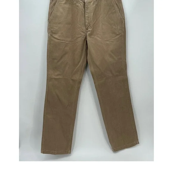 Carhartt Work Pants Mens 38x34 Khaki Cotton Relaxed Fit Utility Canvas ProGear - Picture 1 of 12
